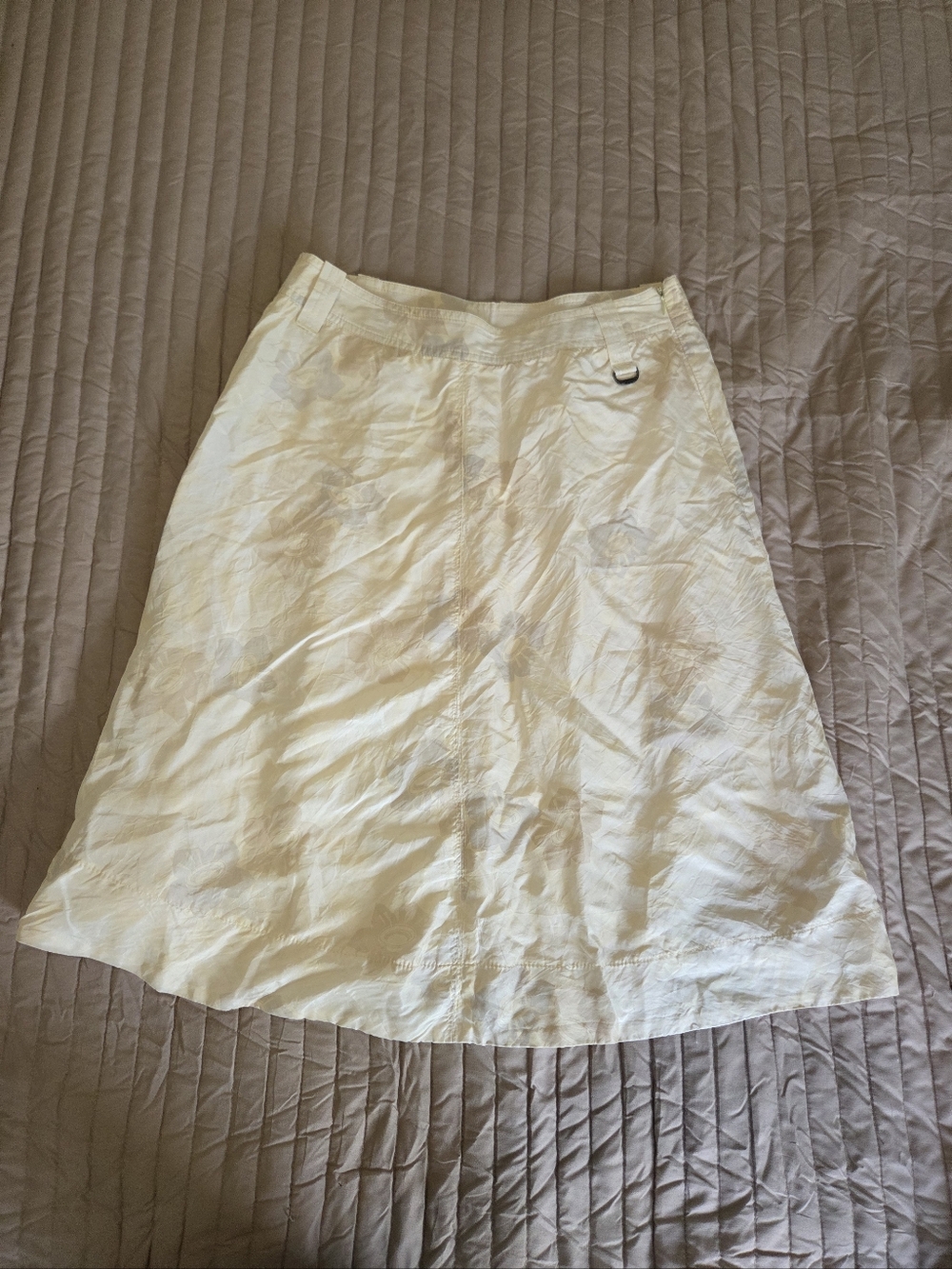 Diesel 100% Silk Floral Jacquard Utility Midi Skirt Size 27 (Y106)